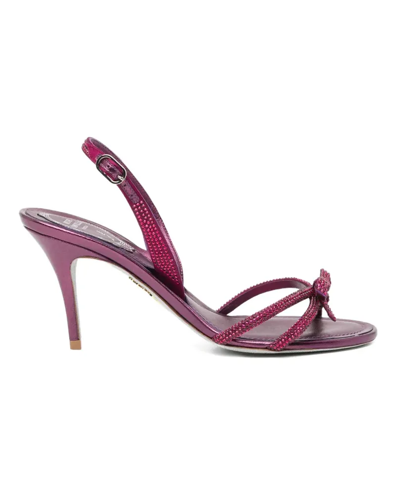 René Caovilla Sandalen mit verzierten Riemen - Rot Rot