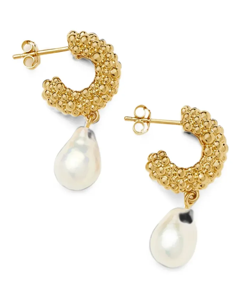Missoma Baya Creolen mit Perlen - Gold Gold