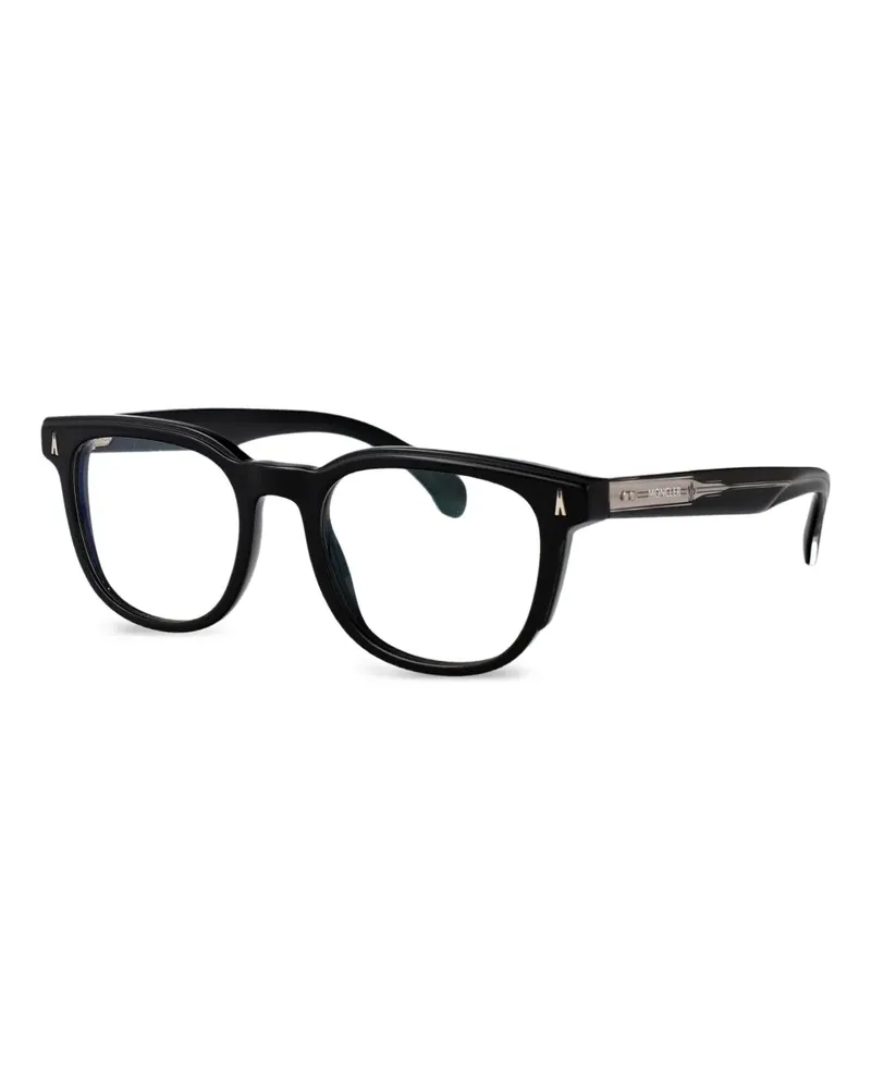 Moncler Brille mit eckigem Gestell - Schwarz Schwarz