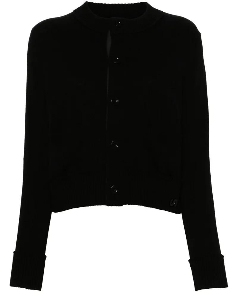 Sacai Cardigan aus Wolle - Schwarz Schwarz