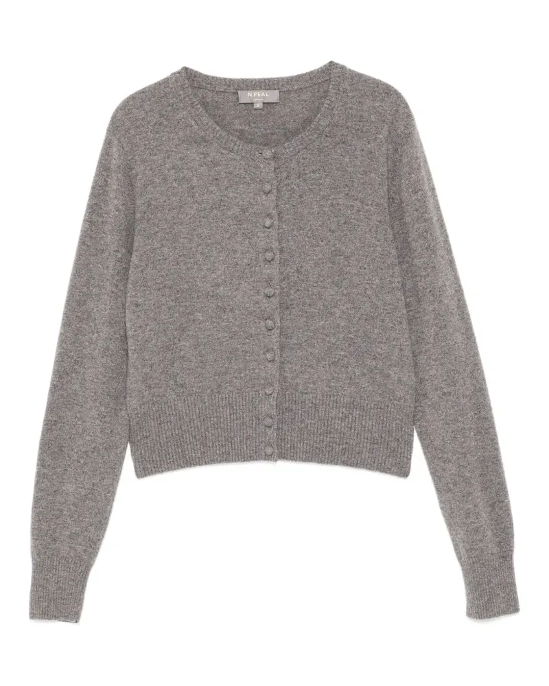 N.Peal Cardigan aus Kaschmir mit Knöpfen - Grau Grau