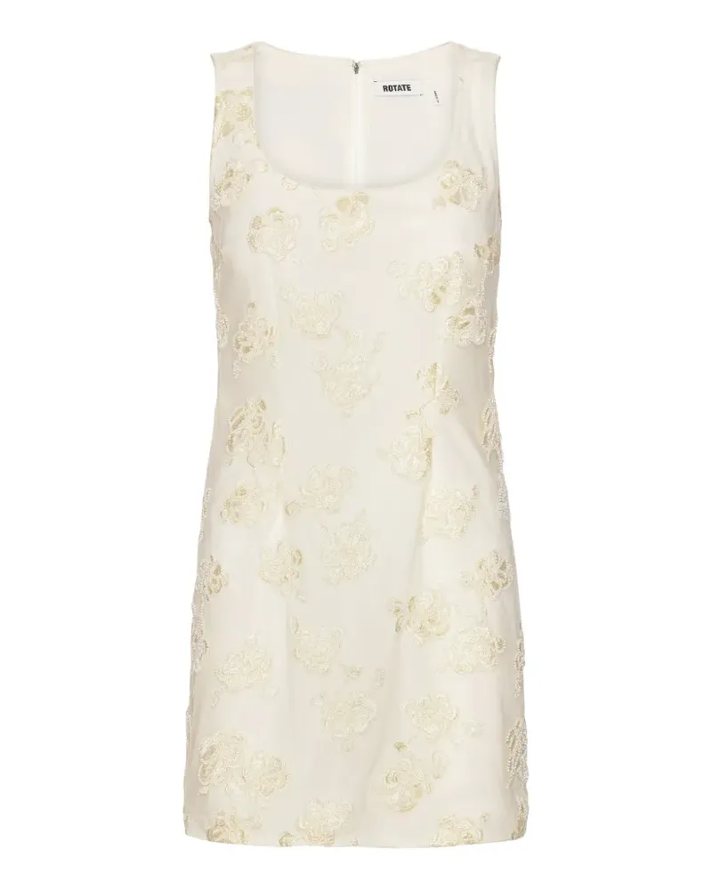 ROTATE Birger Christensen Minikleid mit Perlen - Nude Nude