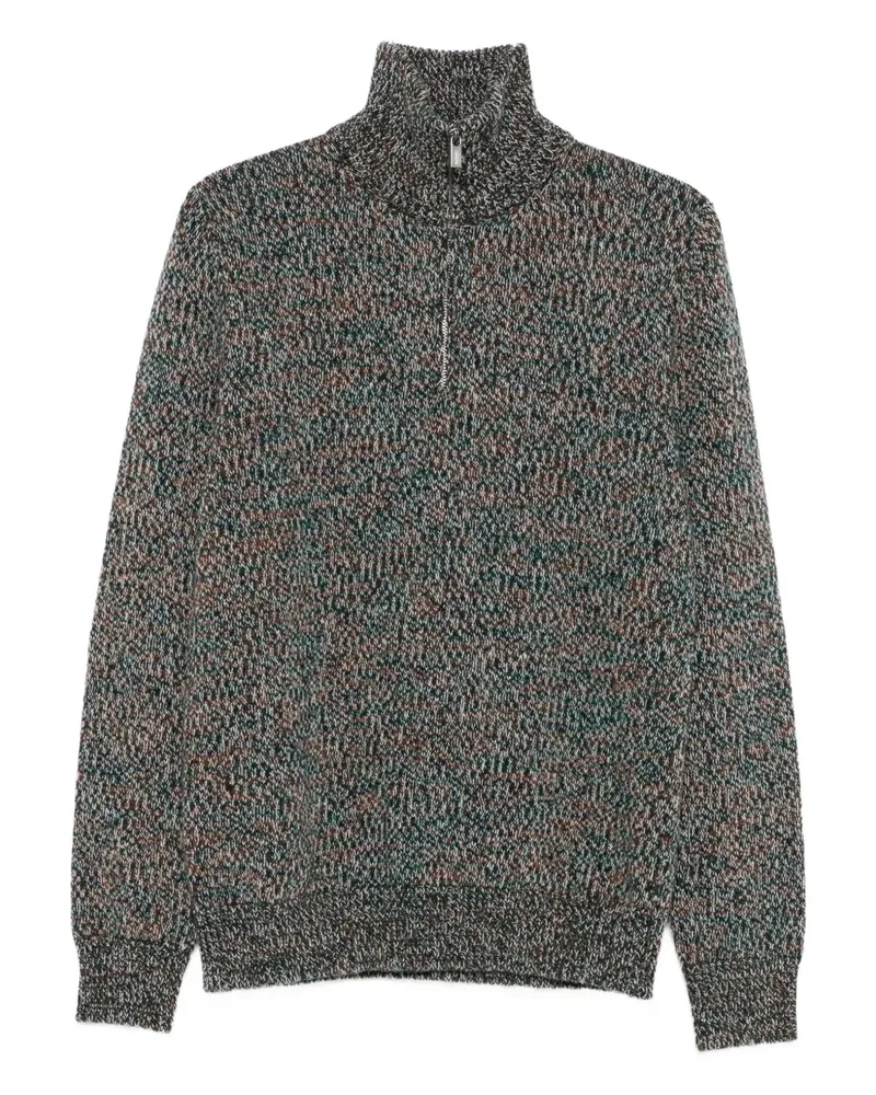 BARENA Pullover mit Stehkragen - Grün Grün
