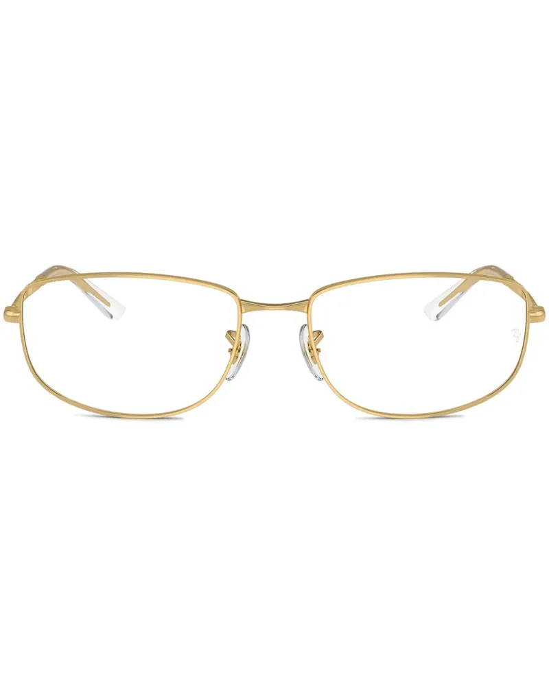 Ray Ban Brille mit ovalem Gestell - Gold Gold