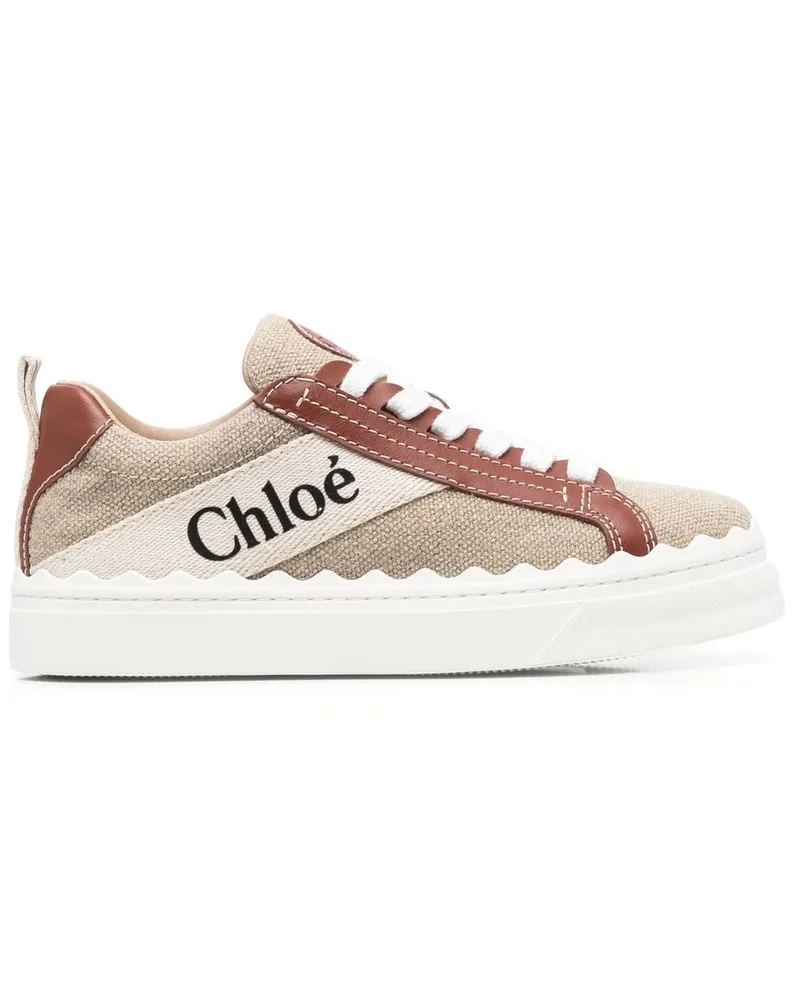 Chloé Lauren Canvas-Sneakers - Nude Nude