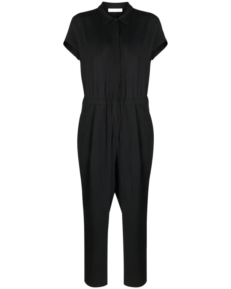 Fabiana Filippi Kurzärmeliger Jumpsuit - Schwarz Schwarz
