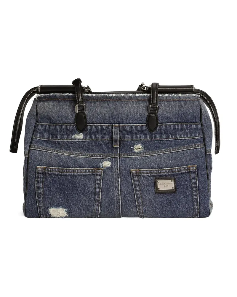 Dolce & Gabbana Vittoria denim tote bag - Blau Blau