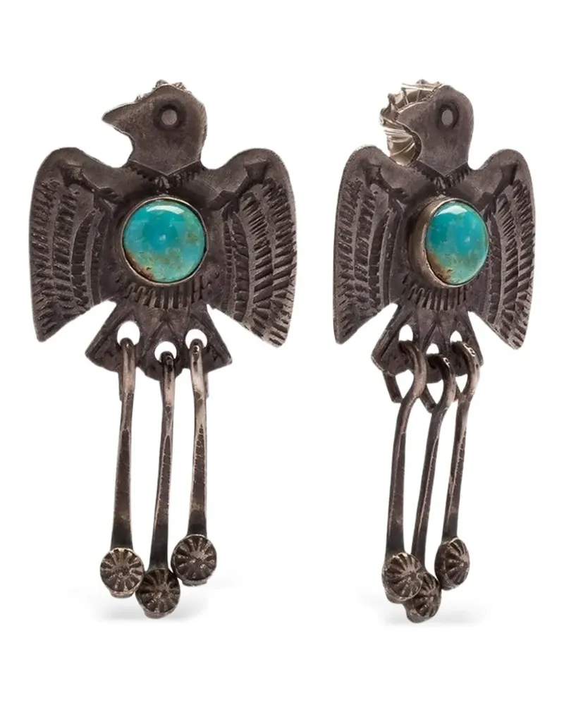 Fortela Navajo Bird Hängeohrringe - Schwarz Schwarz