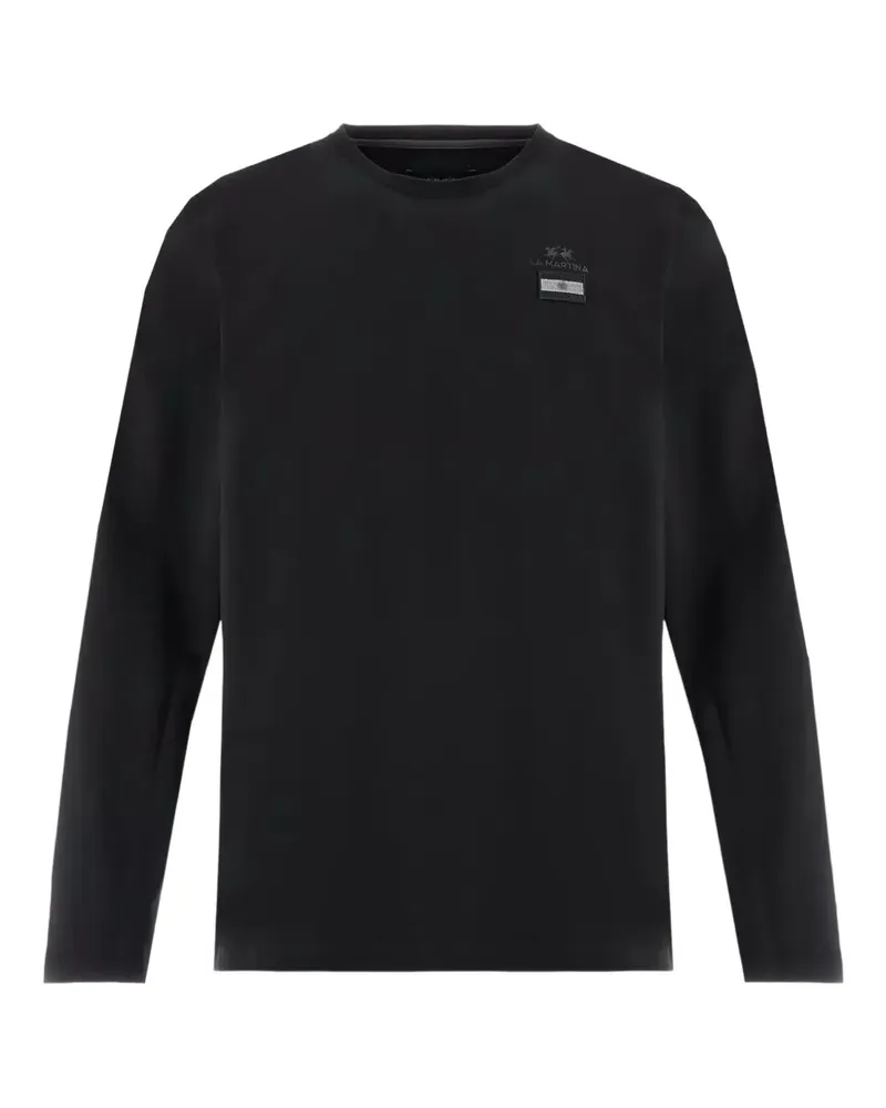 La Martina Beau Langarmshirt - Schwarz Schwarz