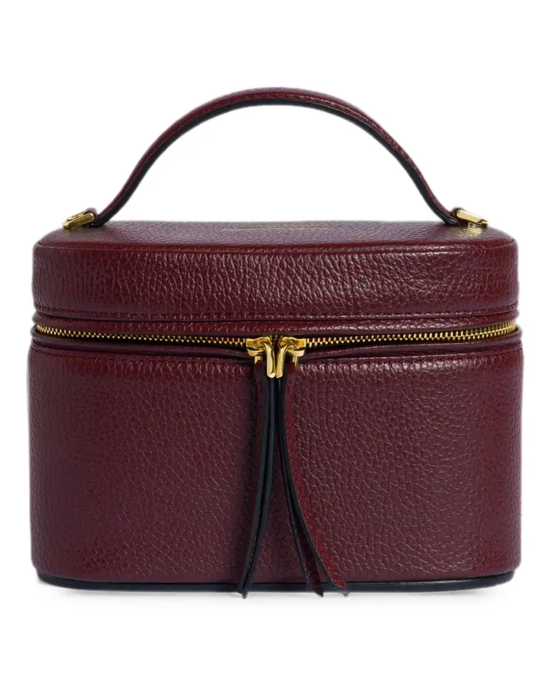 Alberta Ferretti Kosmetiktasche aus Leder - Rot Rot