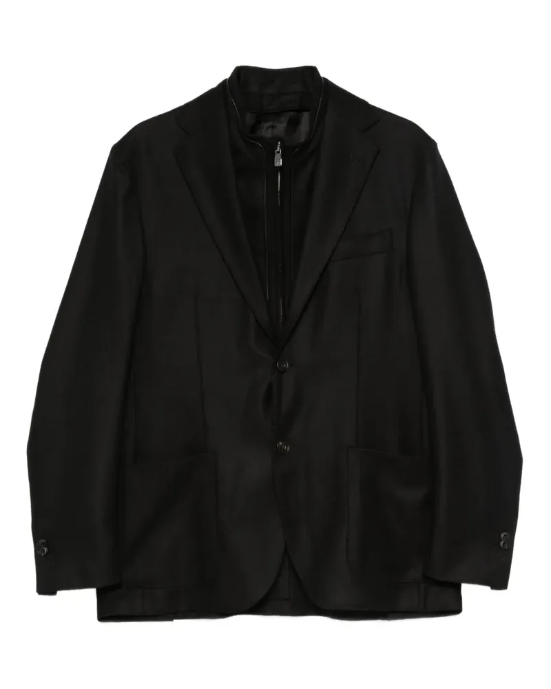Corneliani Jacke mit abnehmarem Einsatz - Schwarz Schwarz