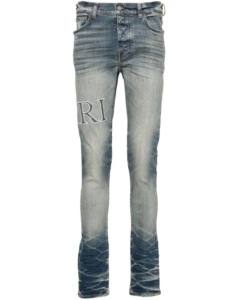 Amiri Core Skinny-Jeans mit Logo-Patch - Blau Blau