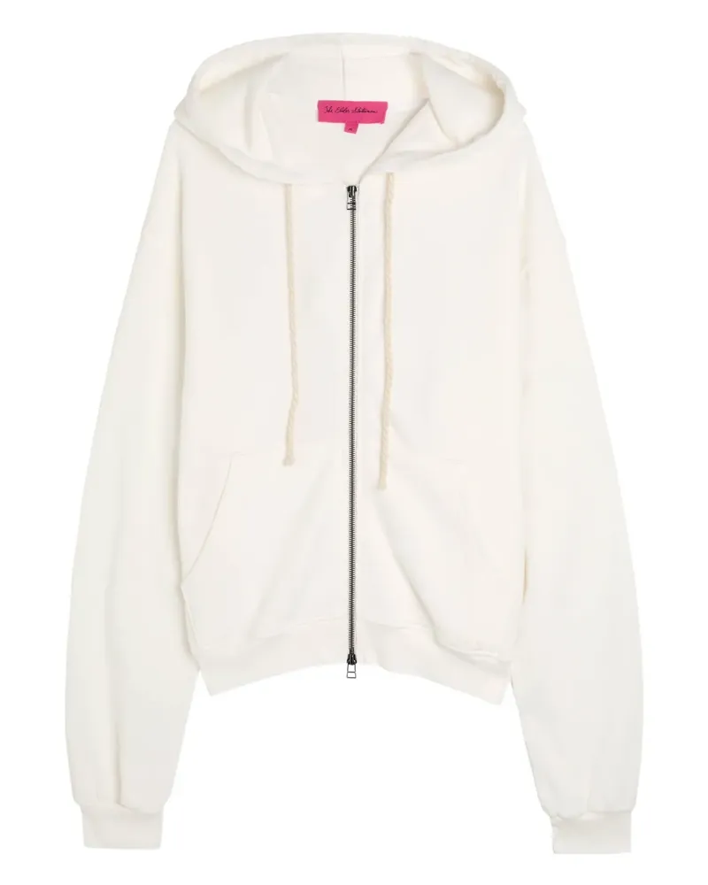 The Elder Statesman zip hooded hoodie - Nude Nude