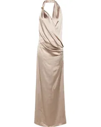 Blumarine Maxikleid aus Satin Grau