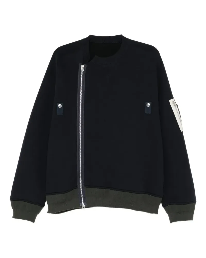 Sacai Jacke mit Kontrasteinsatz - Blau Blau