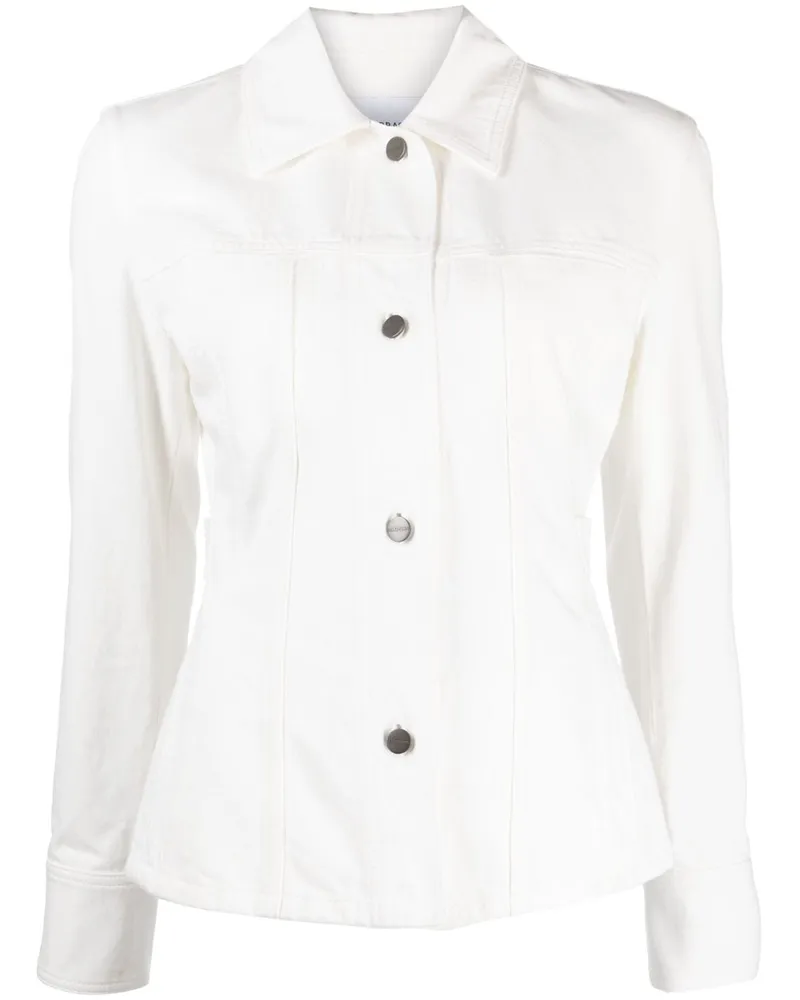 Ferragamo Schmale Jacke - Weiß Weiß