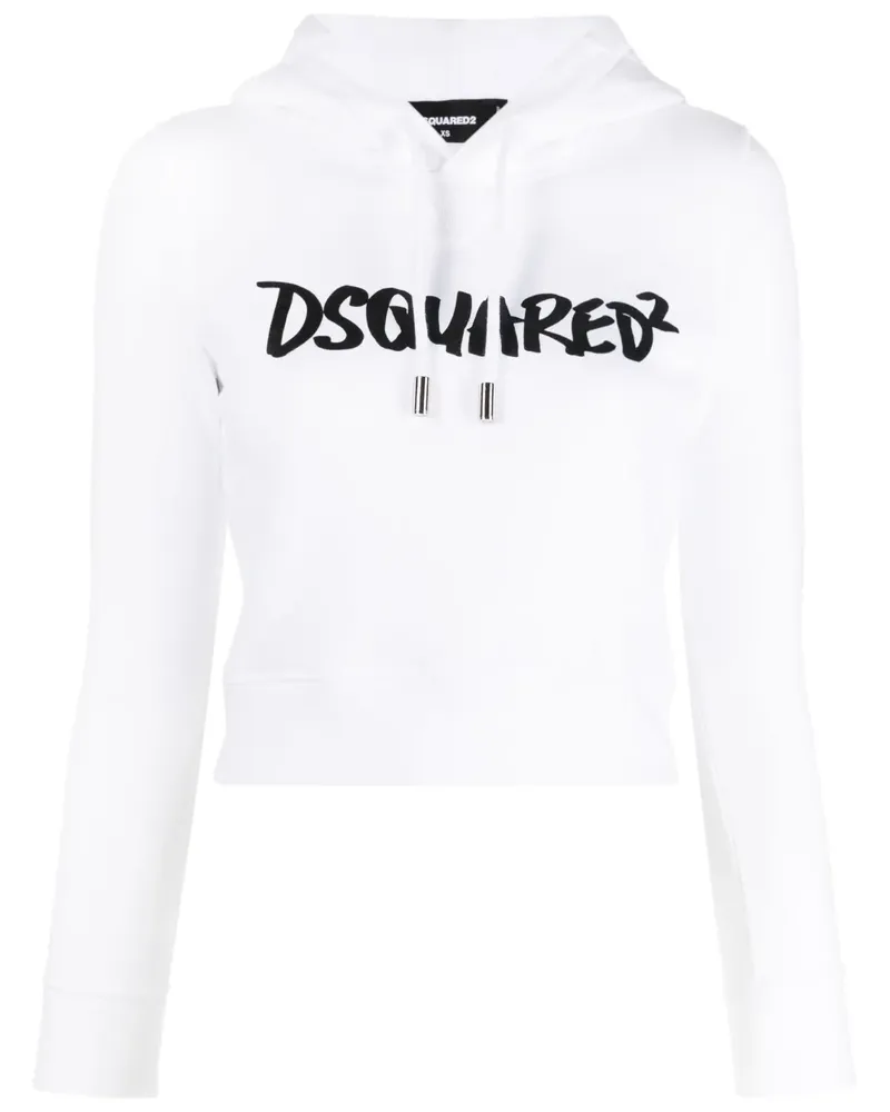 Dsquared2 Hoodie mit Logo-Print - Weiß Weiß