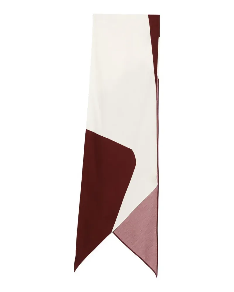 Alberta Ferretti Geometrisch gemusterter Schal - Nude Nude