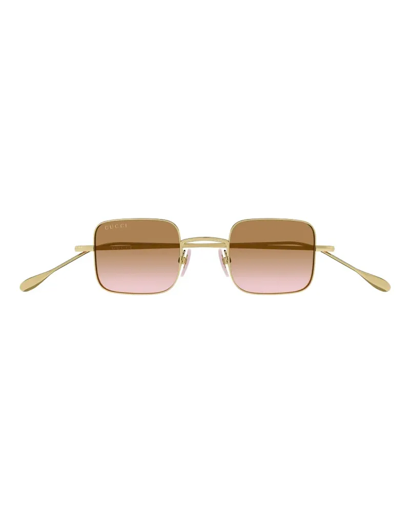 Gucci square-frame sunglasses - Gold Gold