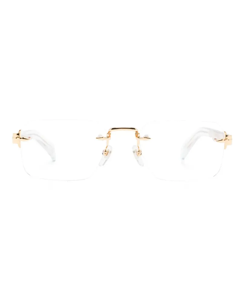 EYEWEAR by DAVID BECKHAM Rahmenlose Brille mit eckigen Gläsern - Nude Nude