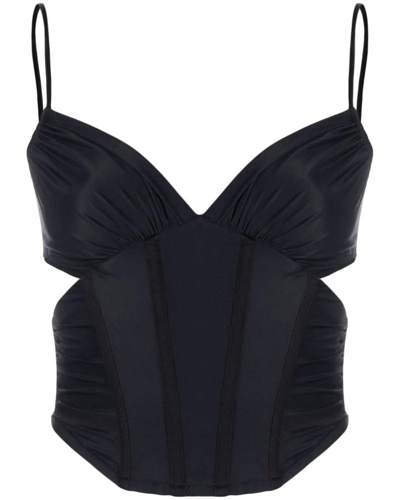 MISBHV Oberteil mit Cut-Outs - Schwarz Schwarz