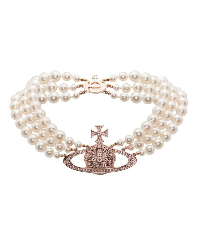 Vivienne Westwood Messaline Orb Choker - Gold Gold