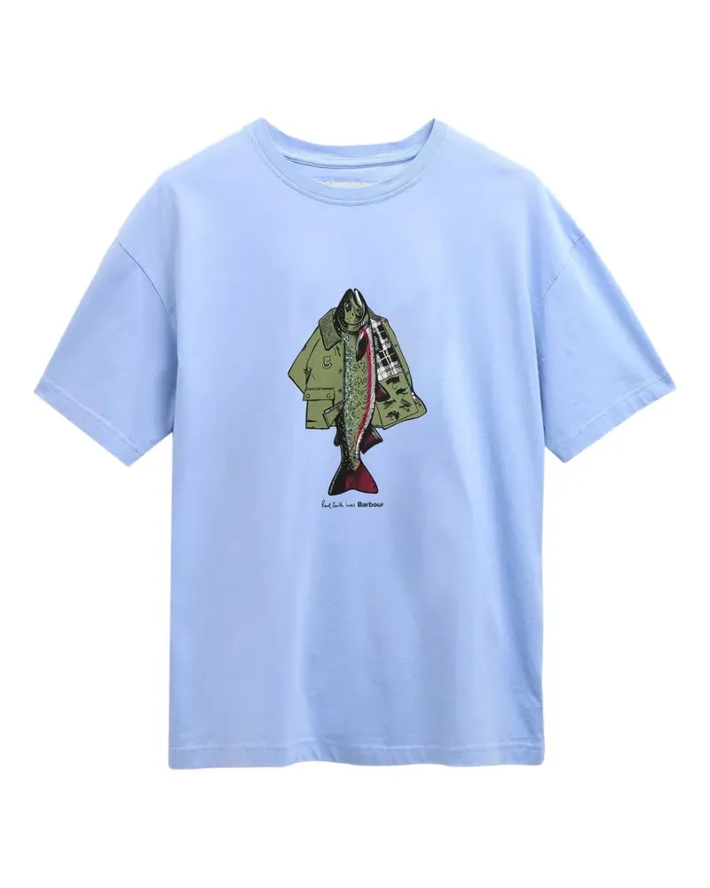 Barbour x Paul Smith Fishing Jacket T-shirt - Blau Blau