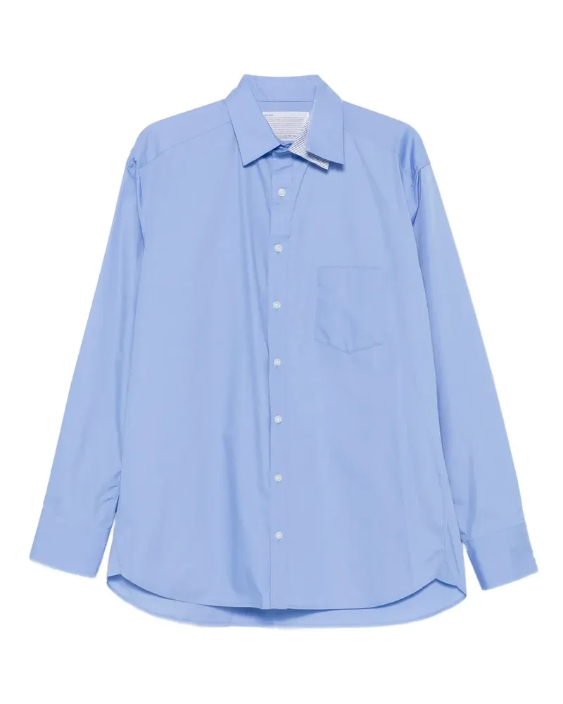 kolor Hemd aus Popeline - Blau Blau