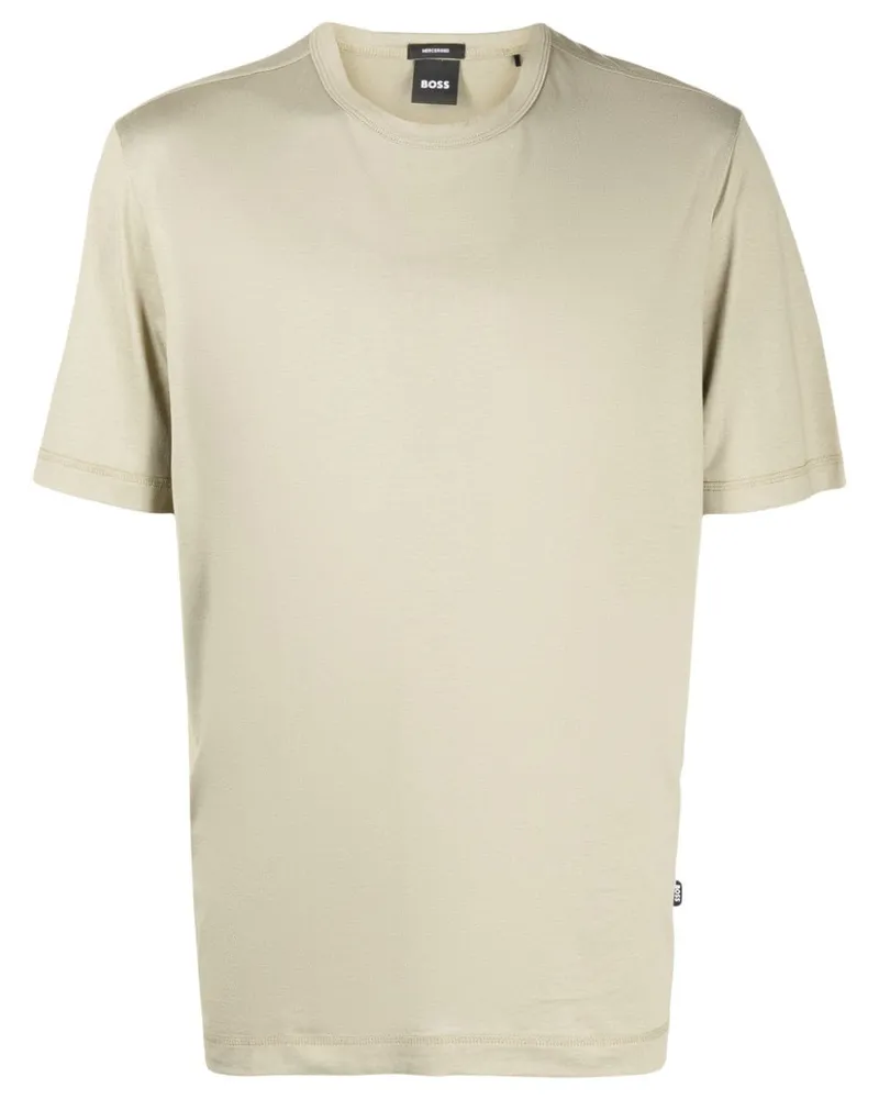 HUGO BOSS T-Shirt mit Logo-Patch Nude