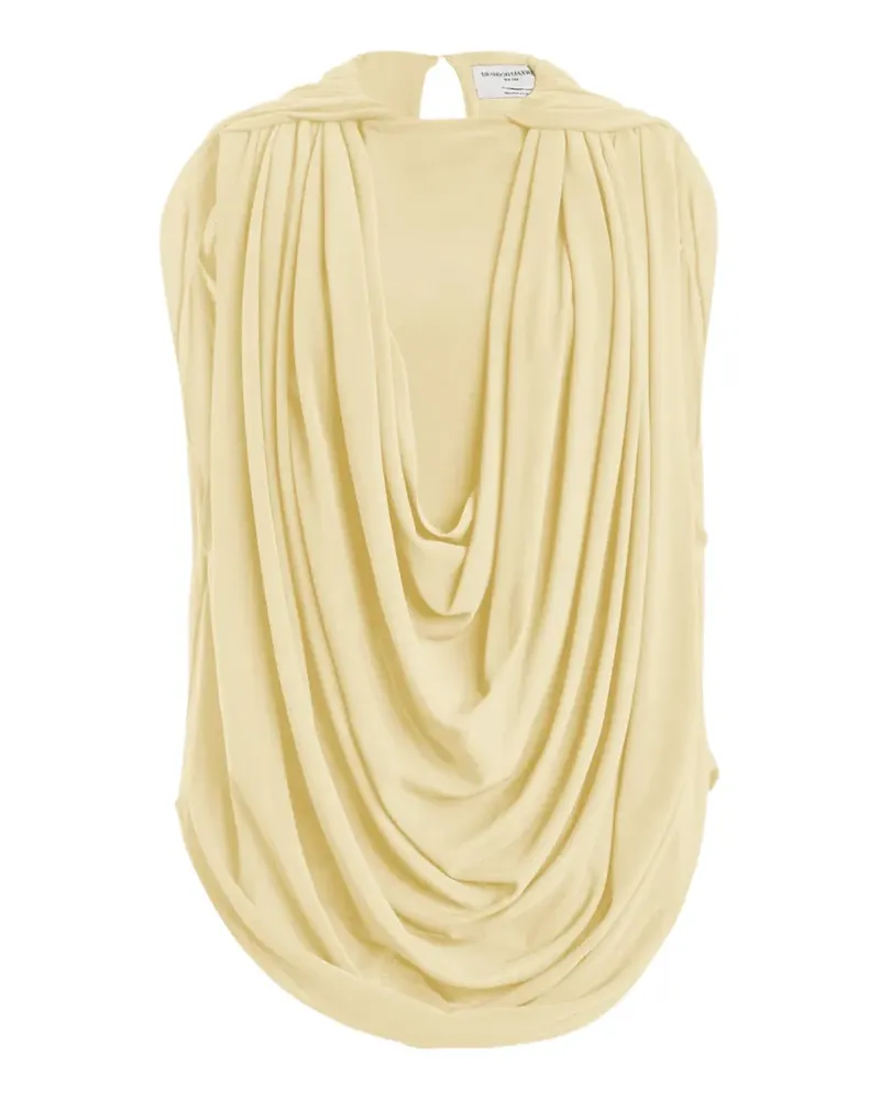 Brandon Maxwell Astor draped top - Gelb Gelb
