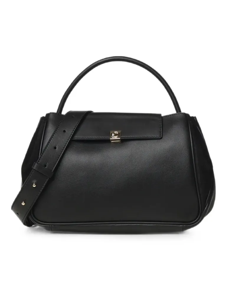 Coccinelle Tote Bag mit Kontrasteinsätzen - Schwarz Schwarz