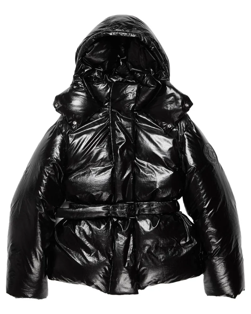 Acne Studios Steppjacke mit Gürtel - Schwarz Schwarz