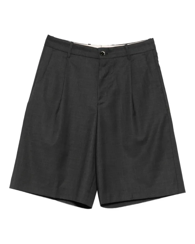 nine:inthe:morning Odell belt-loop pleated shorts - Grau Grau