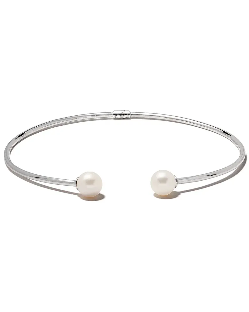 YOKO London 18kt 'Novus' Weißgoldchoker mit Frischwasserperlen - Silber Silber