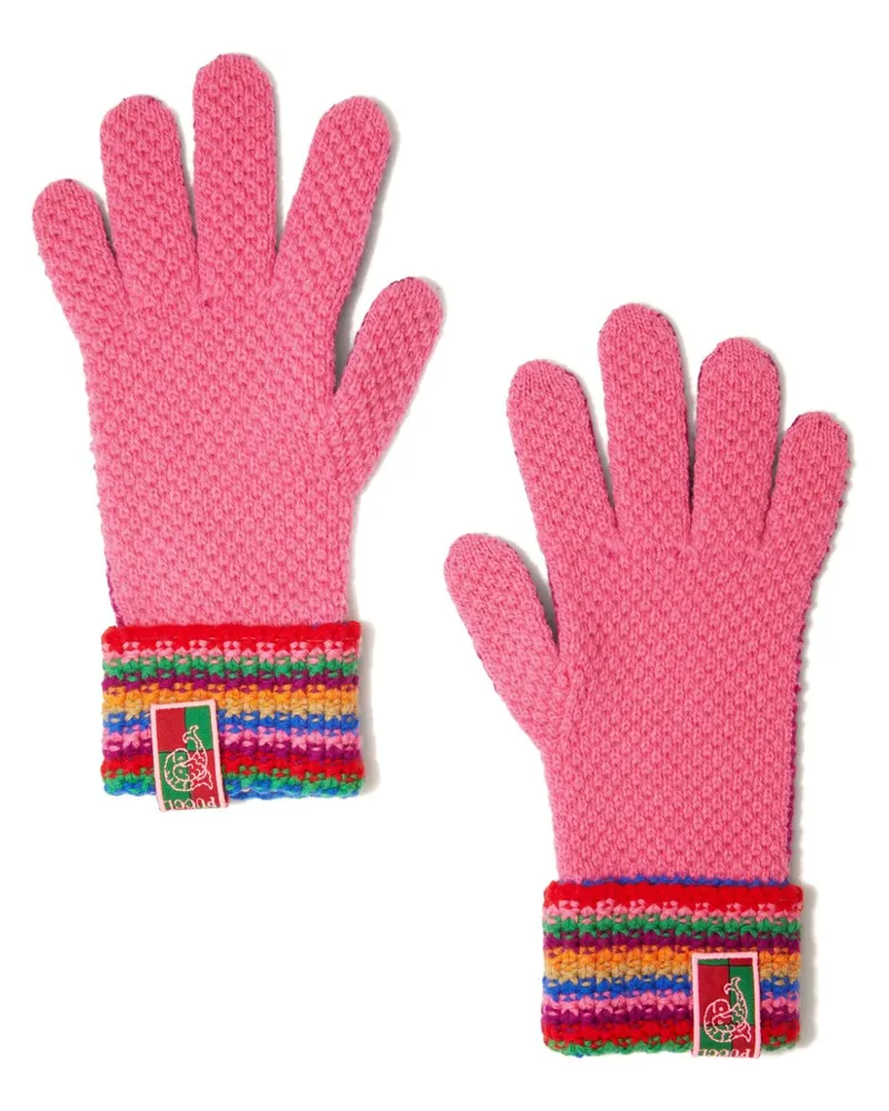 Emilio Pucci Gestrickte Handschuhe - Rosa Rosa