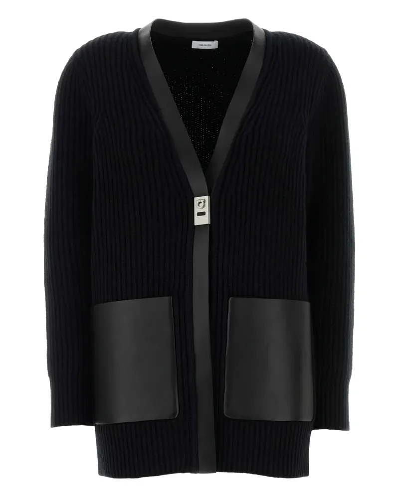 Ferragamo Cardigan mit V-Ausschnitt - Schwarz Schwarz