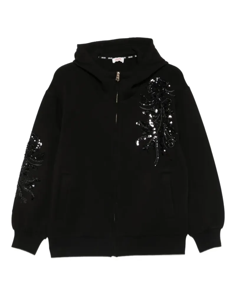 Liu Jo Hoodie mit Pailletten - Schwarz Schwarz