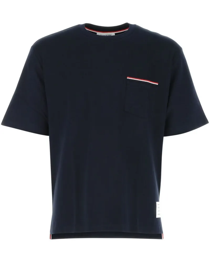 Thom Browne Klassisches T-Shirt - Blau Blau