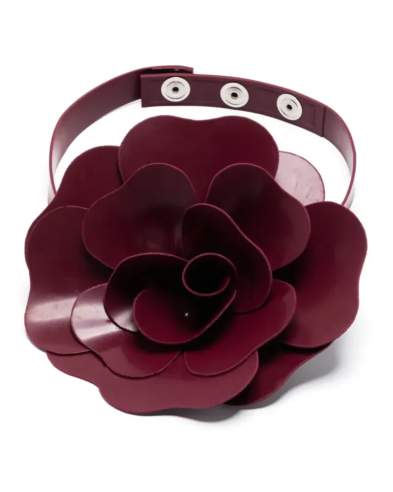 Philosophy Di Lorenzo Serafini Choker mit Blumenapplikationen - Rot Rot
