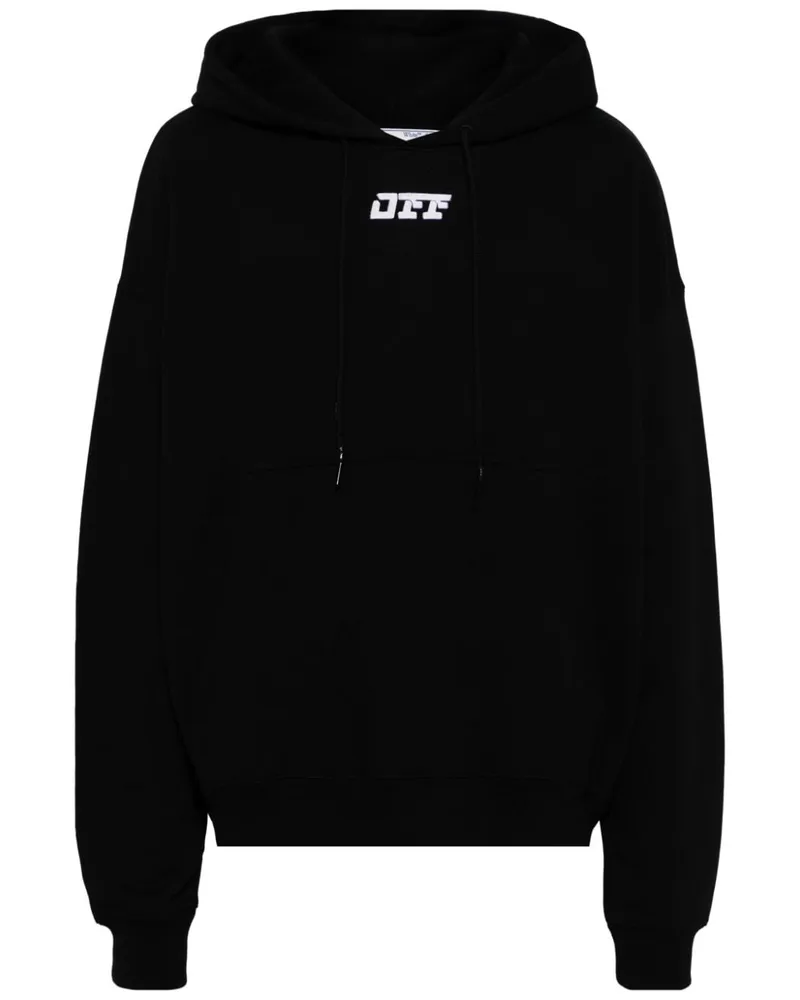 OFF-WHITE Hoodie mit Logo-Print - Schwarz Schwarz