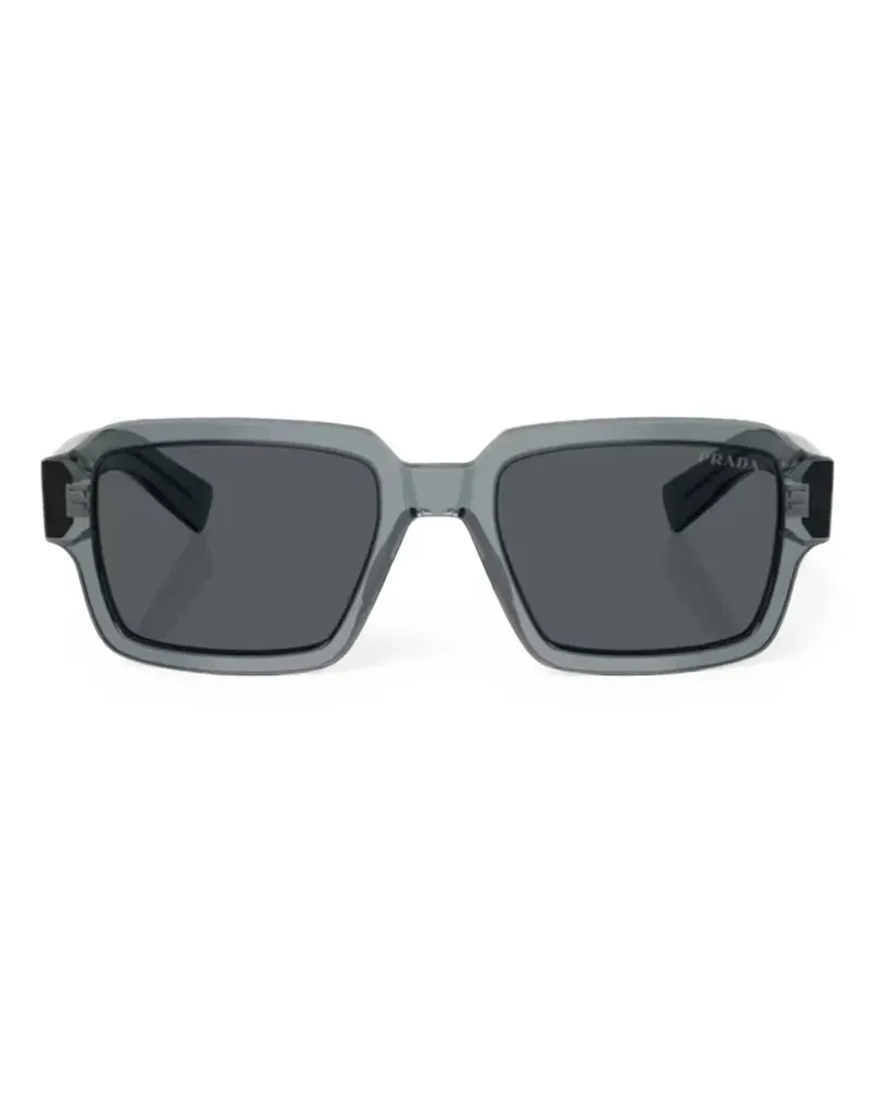 Prada Sonnenbrille mit eckigem Gestell - Grau Grau