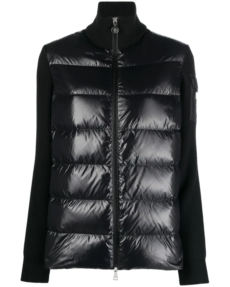 Moncler Jacke mit Kontrasteinsätzen - Schwarz Schwarz