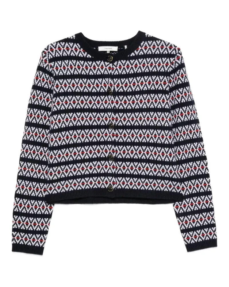 Frame Denim Cardigan mit Fair-Isle-Muster - Blau Blau