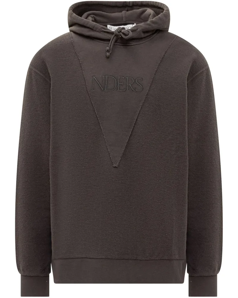 J.W.Anderson Hoodie mit Logo-Stickerei - Grau Grau