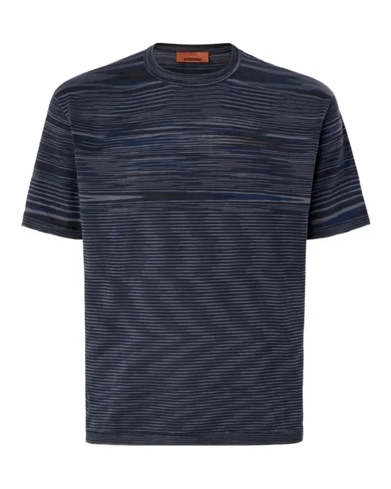 Missoni Gestreiftes T-Shirt - Blau Blau