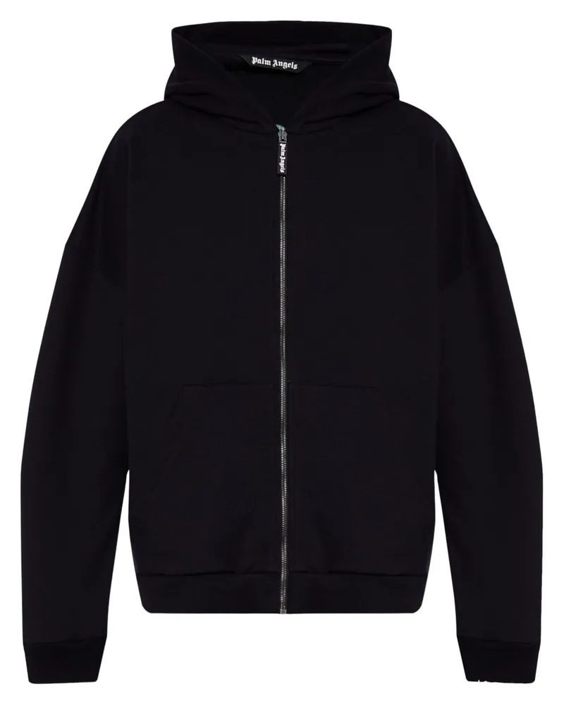 Palm Angels Klassischer Hoodie - Schwarz Schwarz