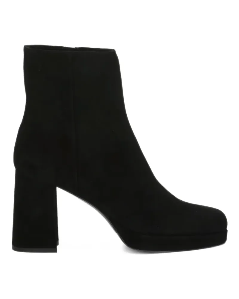 Julie Dee platform suede ankle boots - Schwarz Schwarz