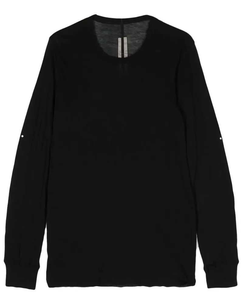 Rick Owens Meliertes T-Shirt - Schwarz Schwarz