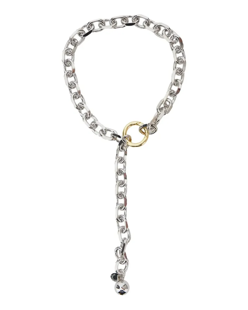 Semicouture Klassische Panzerkette - Silber Silber
