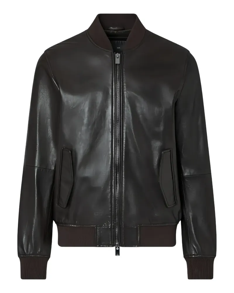 Liu Jo bomber jacket in leather - Braun Braun